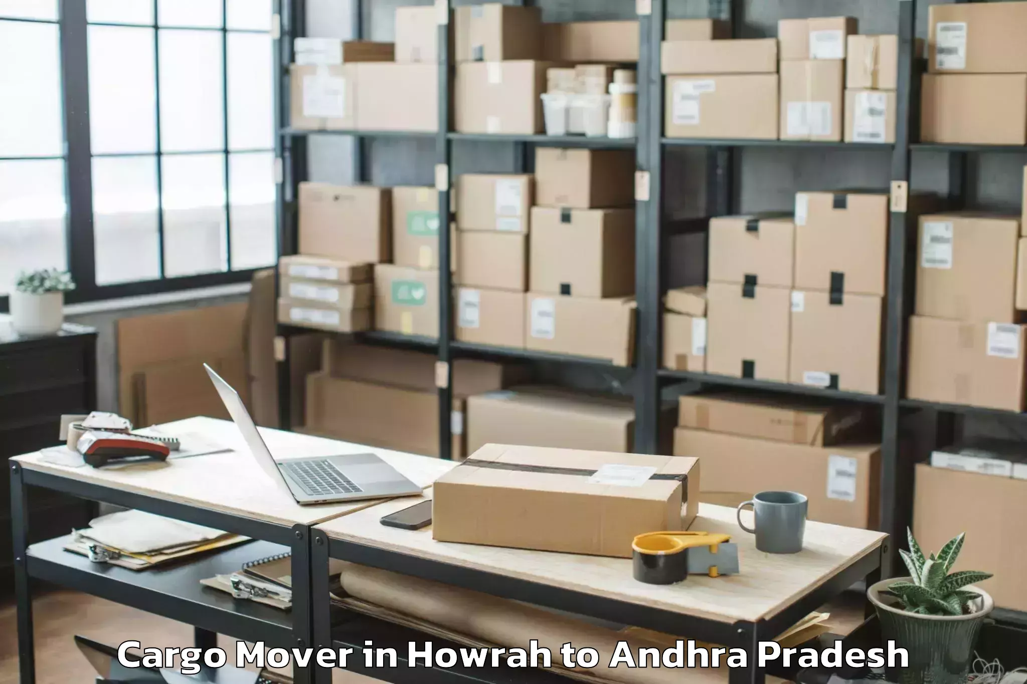 Book Howrah to Nandivada Cargo Mover Online